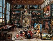 Frans Francken II Galerie eines Sammlers oil on canvas
